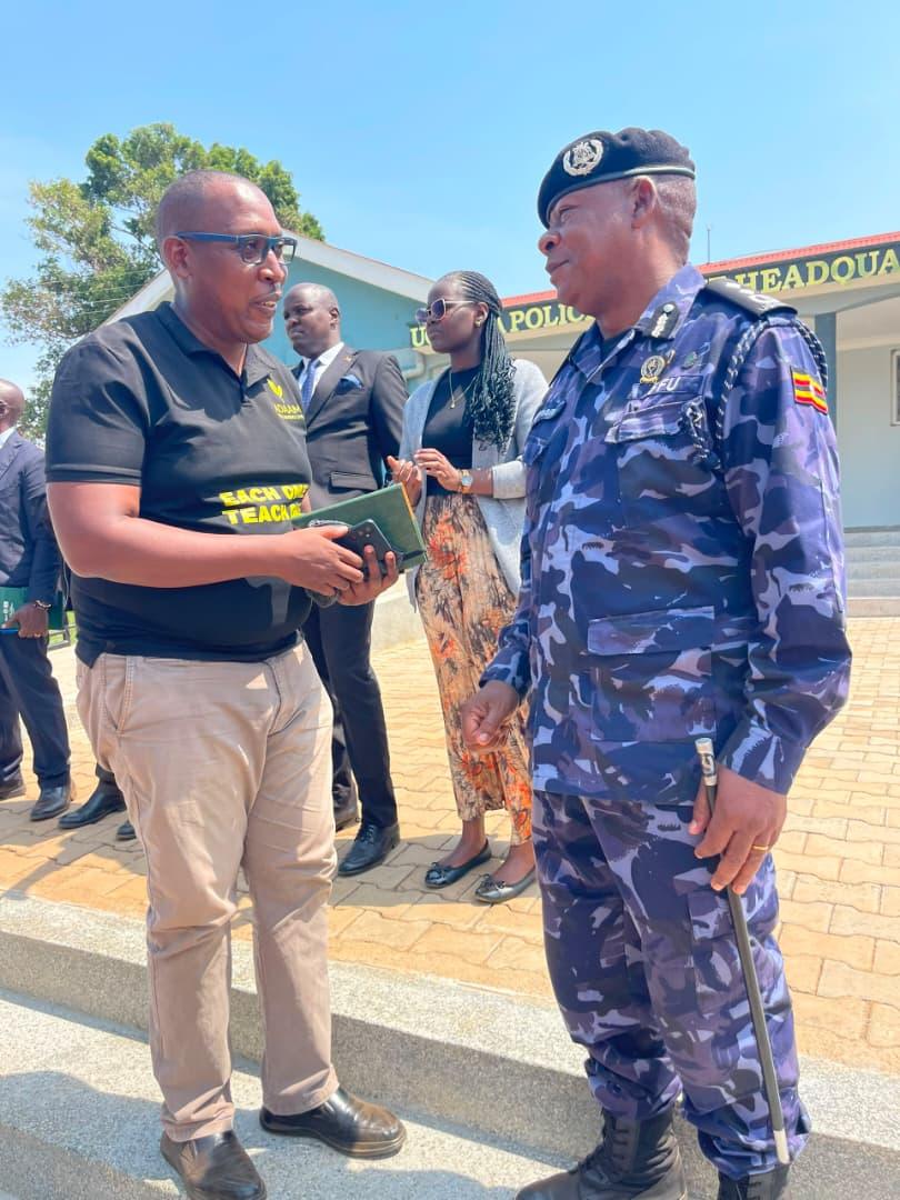 ADAAM with a Uganda Police Marine Unit officer